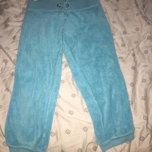 Blue capri sweatpants